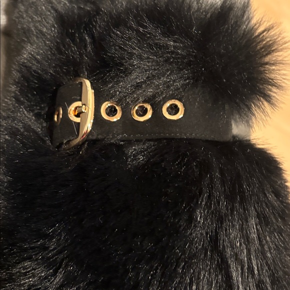 Leather Jeffrey Campbell Furry Slippers Size 9 - Picture 9 of 15